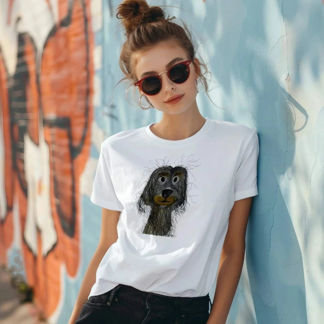 Static Pup Women's V Neck T Shirt