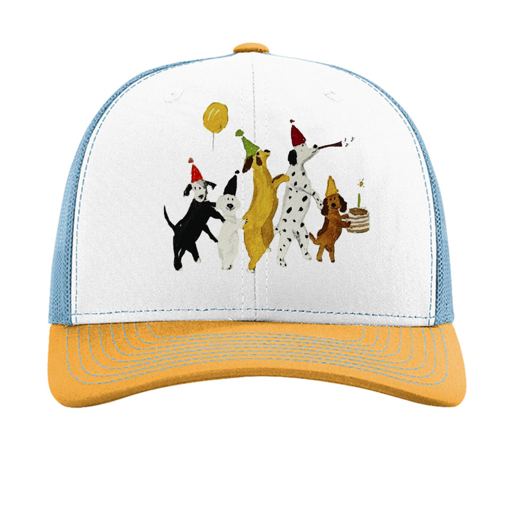 White/ Columbia Blue/ Yellow - FRONT