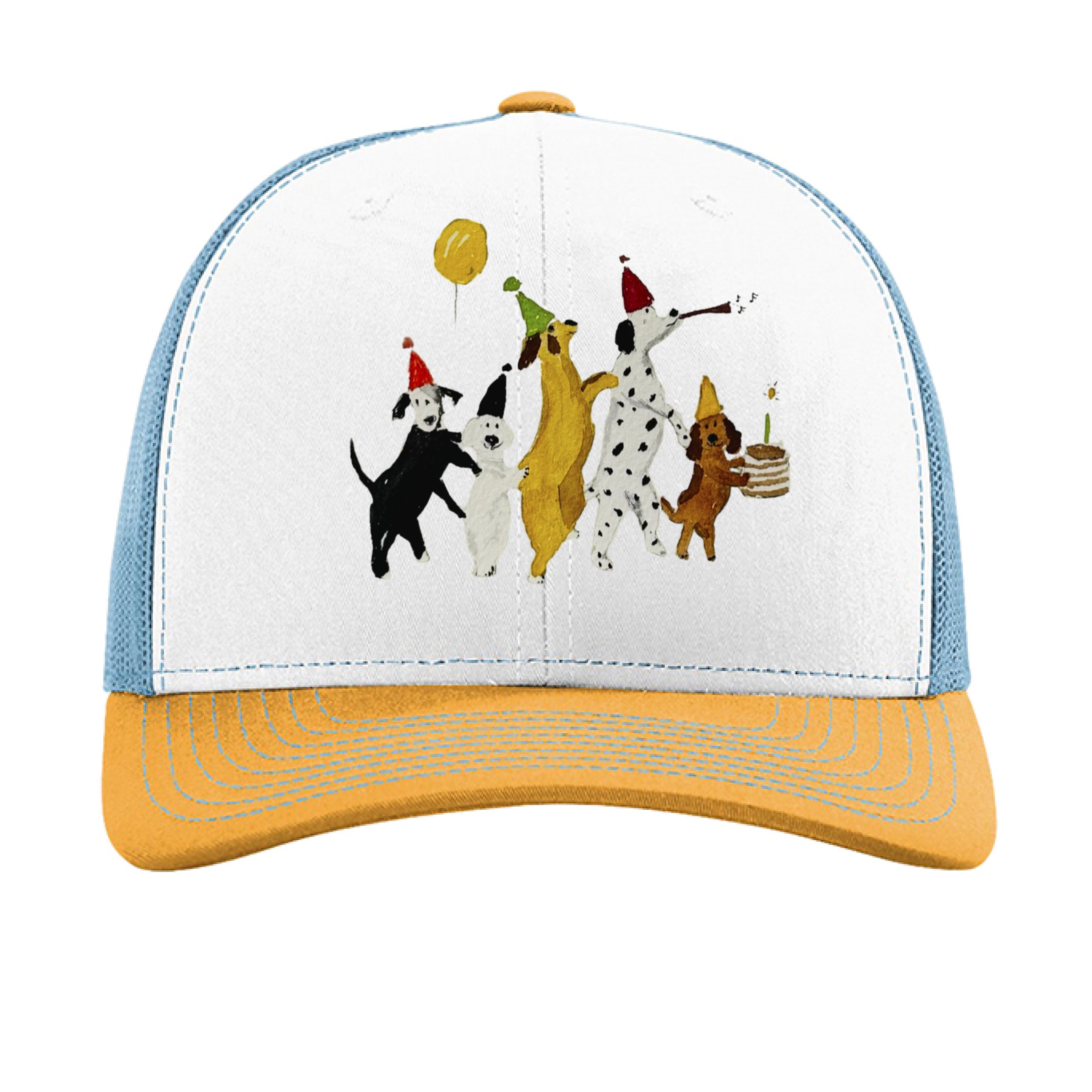 White/ Columbia Blue/ Yellow - FRONT